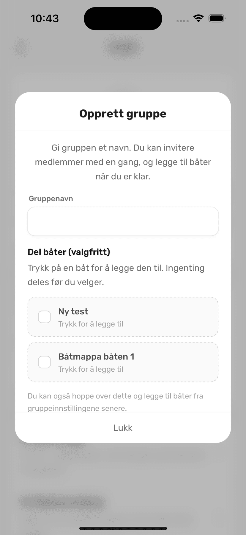 Del båten